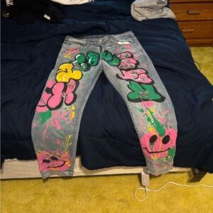 Colorful Graffiti Jeans